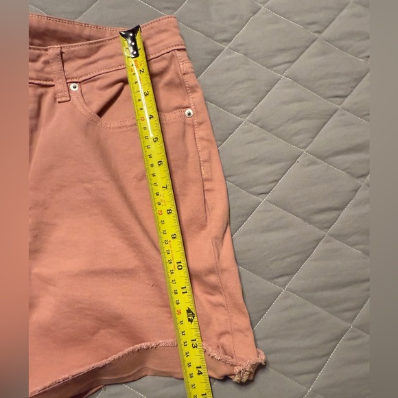 Free Assembly Rose Pink Denim Cut Off Shorts - Picture 5 of 7
